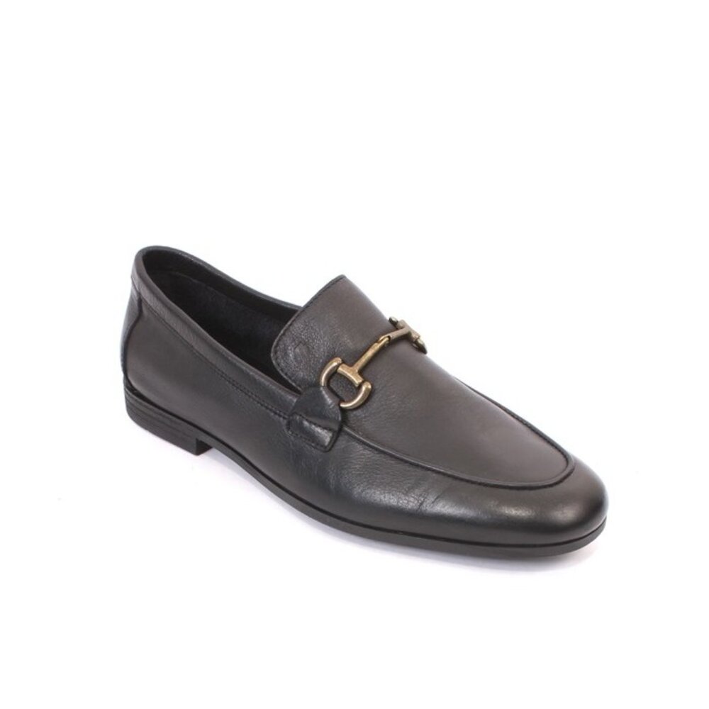 Frau 2495 Black Leather Moccasins Loafers Shoes